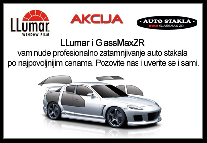 Najpovoljnije zatamnjivanje auto stakala u Zrenjaninu LLumar folijama